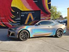 This Camaro ZL1 In 3M's Vinyl Film Wrap Sure Does Look Psychedelic