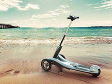 Transboard Folding E-Scooter Can Glide Over Bumps