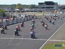 Oil Leak Causes Havoc In Motorcycle Race