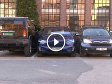 Tesla Model X Escapes The Parking Block Prank