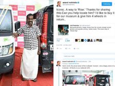 Anand Mahindra Gifts A Four-Wheeler — The Reason Will Leave You Shocked!