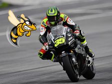 That Moment When A Wasp Got Into Cal Crutchlow's Riding Leathers