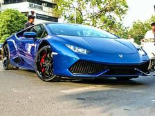 Lamborghini Huracan In Exclusive Blue Caelum Paint Finish Delivered To Owner In Ahmedabad
