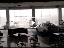 Video: Thunderstorm Almost Destroys Maruti Suzuki Showroom In Raipur