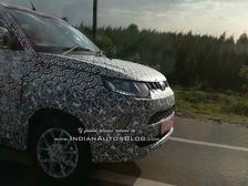 Spy Pics: Facelifted Mahindra KUV100 Spied Testing For The First Time