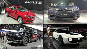 Honda Cars At Auto Expo 2018 - New Amaze, CR-V, Civic & More