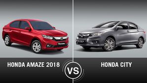 Honda Amaze 2018 vs Honda City Comparison: Design, Specifications, Features, Mileage & Price