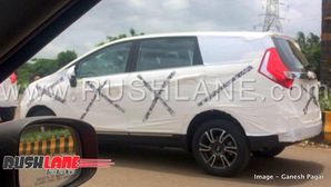 Mahindra Marazzo Spotted Testing Again — Reveals Shark LED Tail Lights And Alloy Wheels