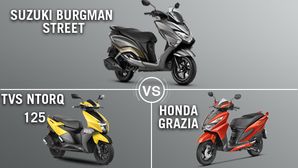 Suzuki Burgman Street Vs TVS Ntorq 125 Vs Honda Grazia Comparison: Design, Specs, Features And Price
