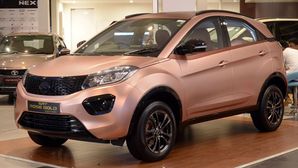 Tata Nexon Rose Gold Edition Showcased At A Dealership In Coimbatore