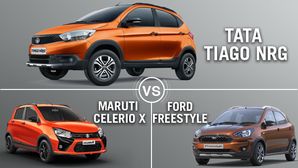 Tata Tiago NRG Vs Maruti Celerio X Vs Ford Freestyle: Which Is The Best Cross Hatchback?