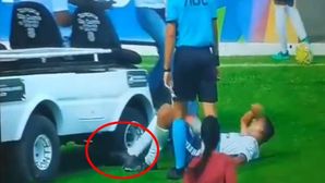 Football Video Becomes Viral After A Medical Kart Runs Over An Injured Player’s Leg