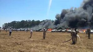 Bangalore Air Show 2019 Fire Accident; Nearly 300 Vehicles Burnt To Ashes — Watch The Video