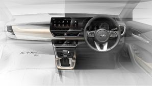 New Kia SUV (SP2i) Interior Design Sketches Officially Revealed — Launch Expected Soon