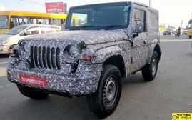 The 2020 Mahindra Thar Production Version Spied Ahead Of Launch Early Next Year