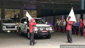 Toyota Five-Continents Drive From India To Vietnam Flagged Off In Bangalore