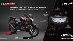 TVS Launches Bluetooth-Enabled Apache RTR 200 4V With SmartXonnect* Technology