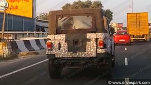 Spy Pics: Mahindra Thar BS6 Model Spotted Testing Again Ahead Of India Launch