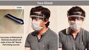 Mahindra Starts Manufacturing New Face Shields — Protection Against COVID-19