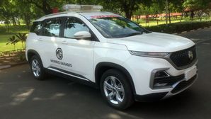 COVID-19 Pandemic: MG Hector Modified Into Ambulance And Donated To Vadodara Healthcare Authorities