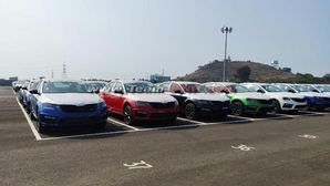 Skoda Octavia RS 245 In Rallye Green Spotted At Company’s Dockyard With Other Colours