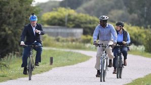 British PM Boris Johnson Rides Hero Bicycle At Launch Of UK’s Cycling & Walking Initiative