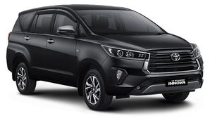 2021 Toyota Innova Facelift Spotted At Dealer Stockyard In India Ahead Of Launch