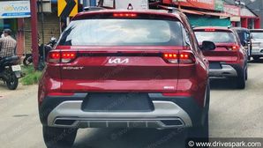 2021 Kia Sonet Spotted Ahead Of India Launch With New Logo: Pics & Details