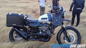 Spy Pics: Undisguised Yezdi Roadking Adventure Spotted Testing