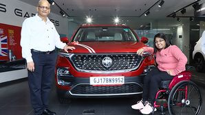 Paralympic Hero Bhavina Patel Presented With Custom MG Hector
