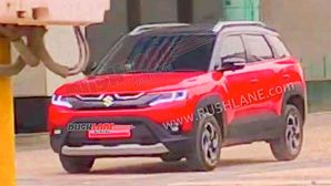 2022 Maruti Suzuki Brezza Spied During TVC