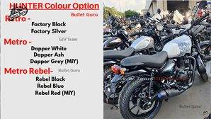 Royal Enfield Hunter 350 To Be Available In 3 Variants - Retro, Metro, & Metro Rebel