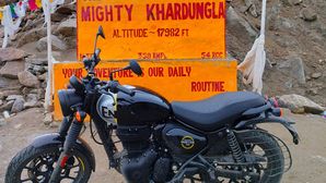 Royal Enfield Hunter 350 Spotted At Khardung La Within A Week From Its Launch In India