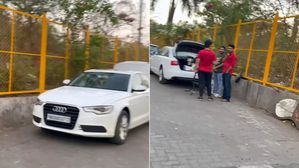 Man Seen Selling Tea In Audi – Netizens Left Shocked