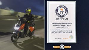 Hero Vida V1 Sets Guinness World Record - Greatest Distance On An Electric Scooter In 24 Hours