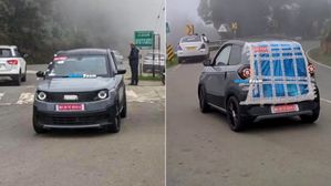 French Automaker Ligier's Micro EV Myli Spotted Testing In India - MG Comet Rival?