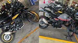 Upcoming Royal Enfield Himalayan 452 Spied Again – This Time In Golden Black & Grey Red