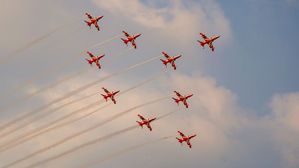 Witness The Sky Dance of Surya Kiran Team at ICC Final!
