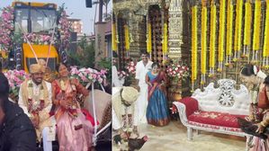 JCB Front Loader Takes Center Stage at Unconventional Wedding in Karnataka