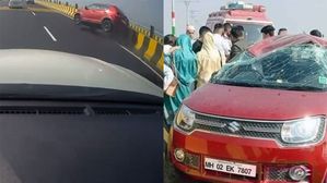 Caught On Camera: Maruti Ignis Crash On Mumbai Trans Harbour Link