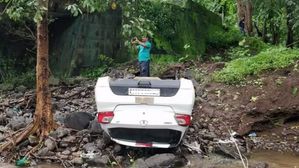 Tata Tiago Falls From Bridge: All 6 Occupants Safe