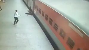 Heroic Railway Staff Saves Passenger Attempting To Board Moving Train In Pune