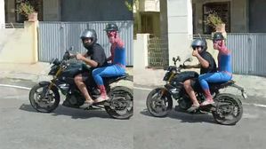 A Web Of Laughter: Spider-Man's Pillion Ride In Bengaluru