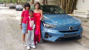 Mandira Bedi's New Ride: The Stylish & Sustainable Volvo C40 Recharge