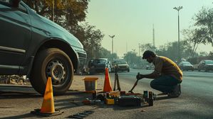 Essential Steps For Safely Changing Flat Tyre On Indian Roads