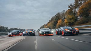 Bugatti Unites Four Iconic World Record Cars To Celebrate Automotive Innovation