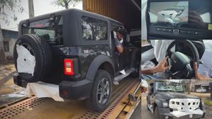 Mahindra Thar Facelift Spotted At A Dealership Yard - Launch Imminent?