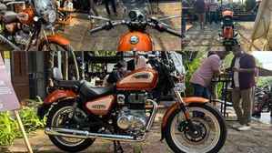 Motoverse 2025: Royal Enfield Meteor 350 Sundowner Orange Launched At ₹2.19 Lakh