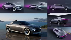 Skoda 100 Concept Unveiled As Retro Rear-Wheel-Drive EV