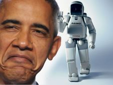 യന്ത്രമനുഷ്യനുമായി ഒബാമയുടെ അഭിമുഖം